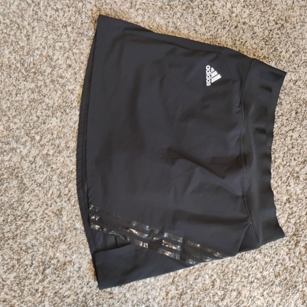 Adidas Black Mesh Athletic Skirt